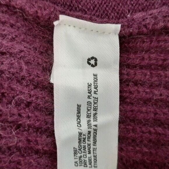 GAP 100% Cashmere Soft Open Front Cardigan Sweater Purple Sz XS - Picture 10 of 10